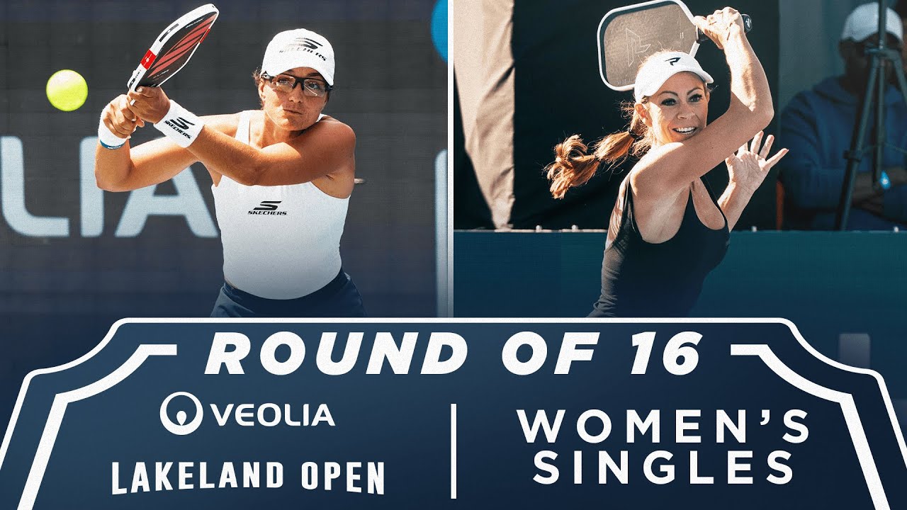 Catherine Parenteau v Lara Giltinan at the Veolia Lakeland Open