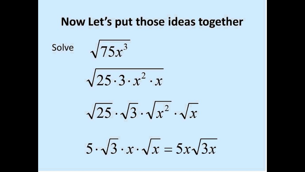 square-roots-with-variables-simplifying-math-youtube