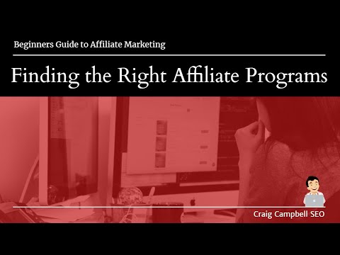 Finding the Right Affiliate Programs, Best Affiliate Programs?