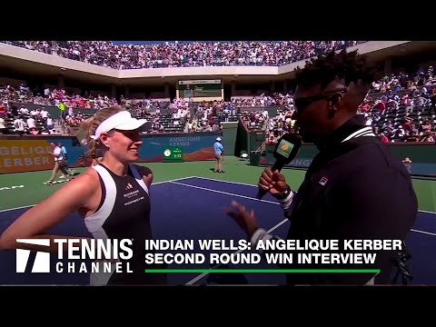 On Court with Angelique Kerber at Indian Wells 2024 | Tennis Channel