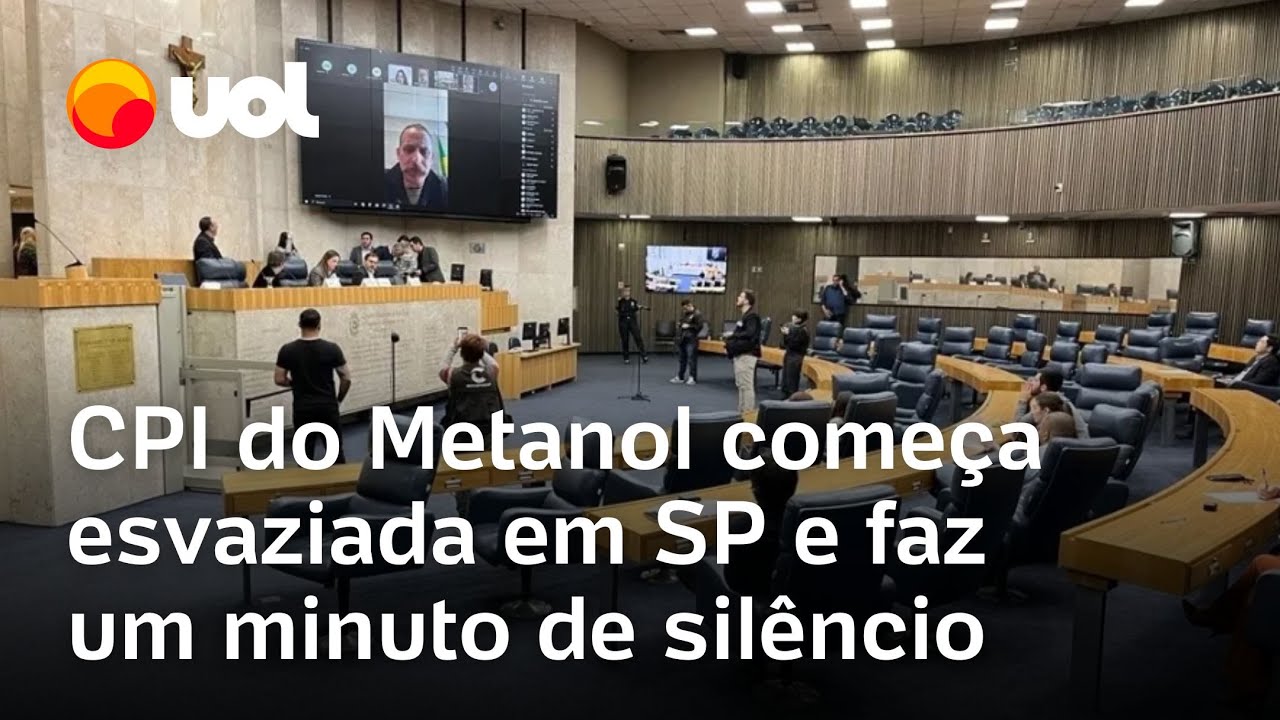 CPI do Metanol abre trabalhos com plenário vazio e faz 1 minuto de silêncio pelas vítimas