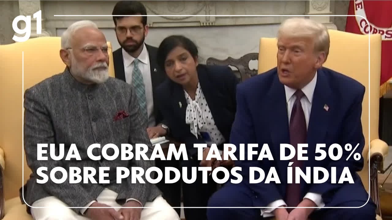 Tarifas americanas sobre importações da Índia sobem para 50 por compras de petróleo russo