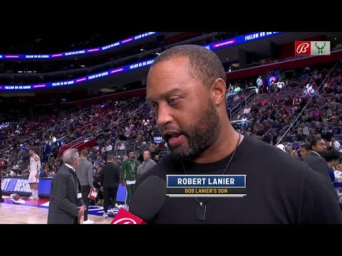 Bob Lanier's son reacts to Bucks & Pistons' tributes, legacy of his late father | NBA on ESPN