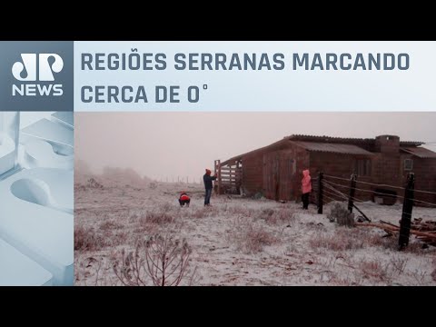 Santa Catarina tem alerta para geada