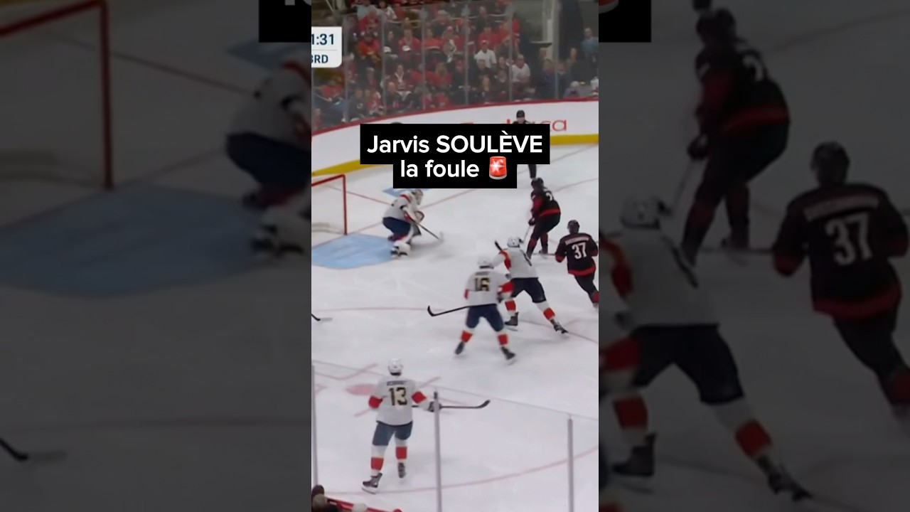 WOW! Seth Jarvis permet aux partisans des Hurricanes d’y croire! 💪🏻#NHLPlayoffs
