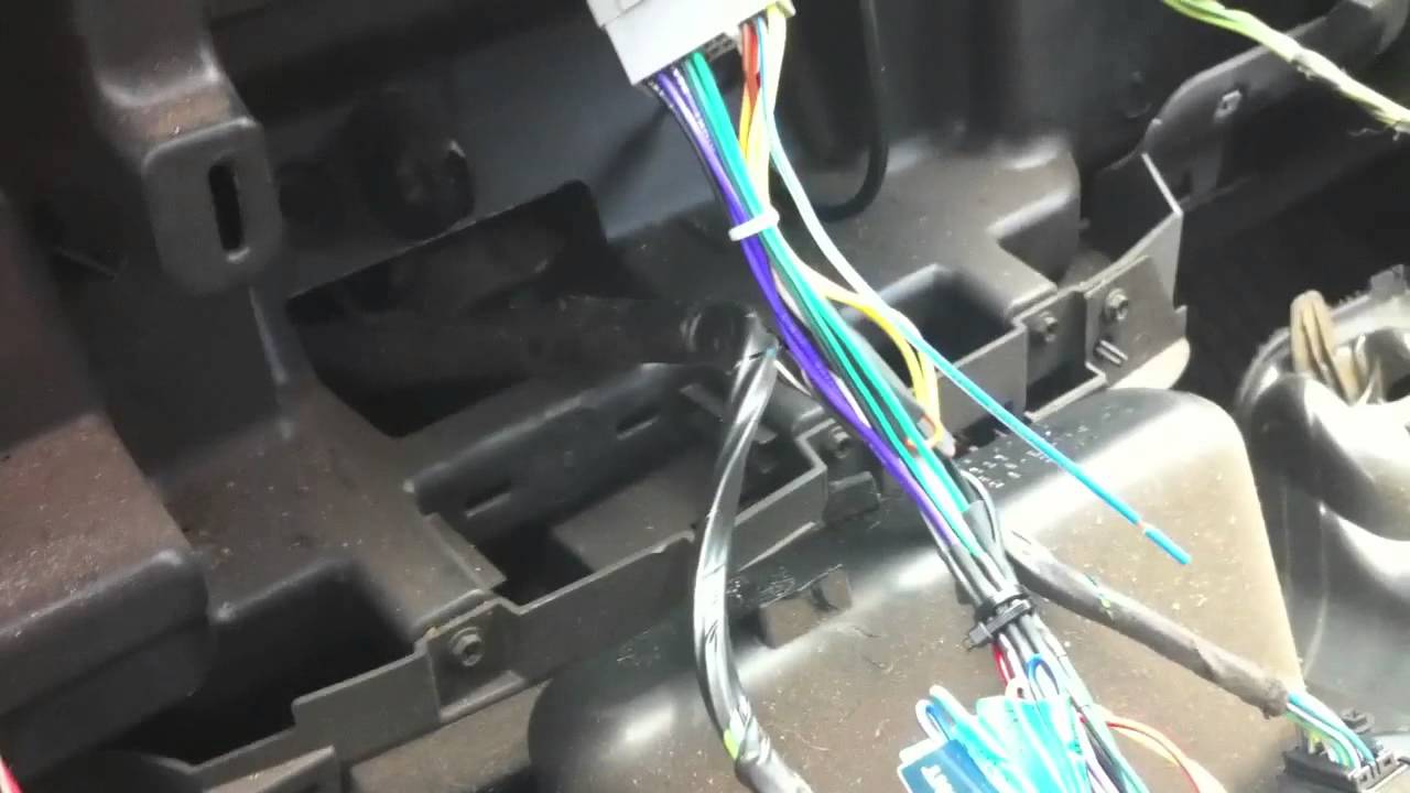 Kenwood Stereo Installed in the Dodge - How To Install a ... 2009 dodge grand caravan radio wiring harness 