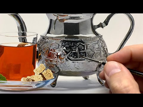 Painting a Silver Teapot! | Timelapse | Episode 231