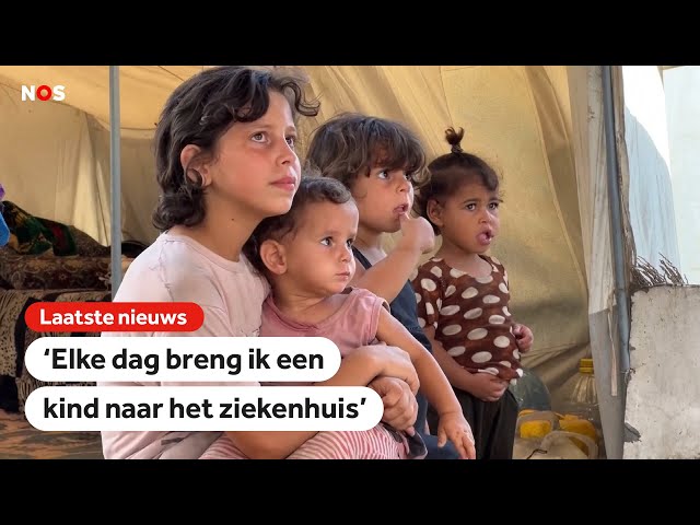 Het is warm in Gaza: 'Kinderen hebben blaren en allergieën door de hitte'