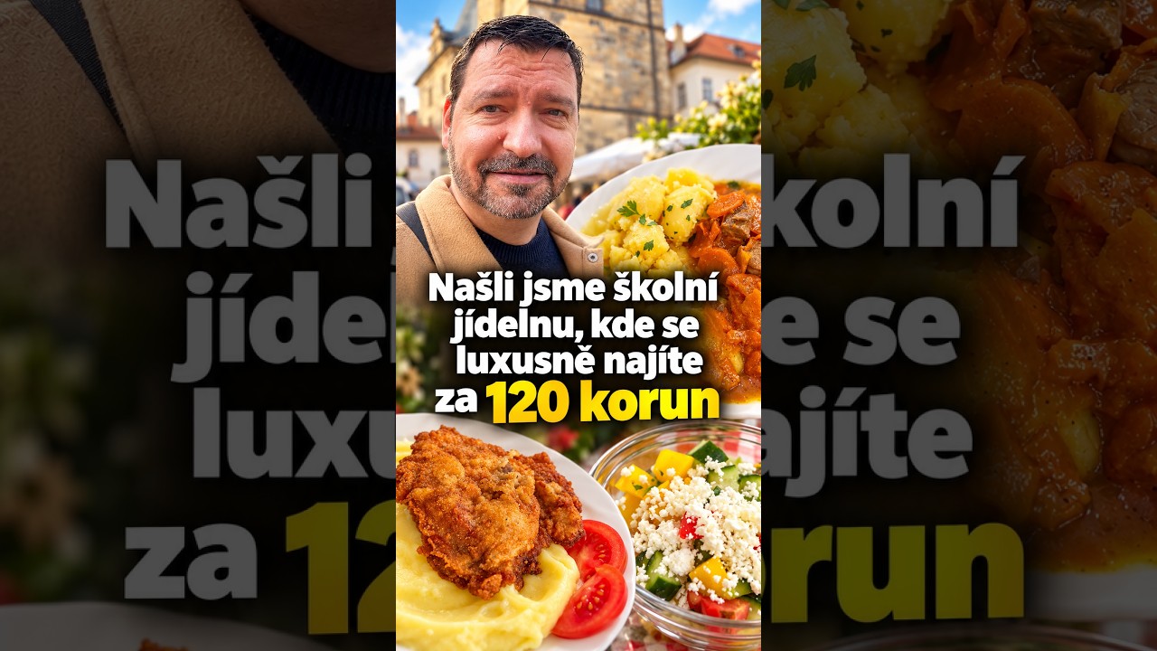 Našel jsem levný oběd kousek od Karlova mostu a zjistil, jak jí naše děti.