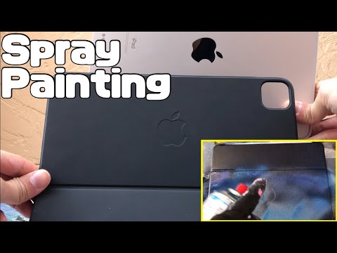 Spray painting on an iPad...