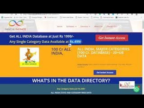 video 100Cr All India Database (140 Categories, 25GB)