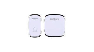 Pratinjau video produk Taffware Bel Pintu Rumah Wireless Doorbells Waterproof 36 Nada 1 PCS Receiver - A101