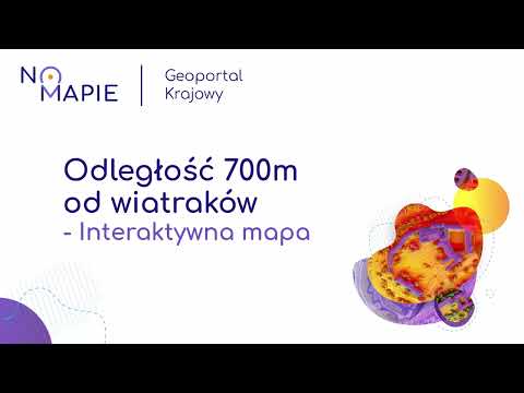 700 metrów od wiatraków na interaktywnej mapie w Geoportalu