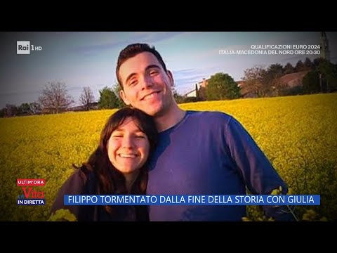 Filippo tormentato dalla fine della storia con Giulia - La Vita in diretta - 17/11/2023