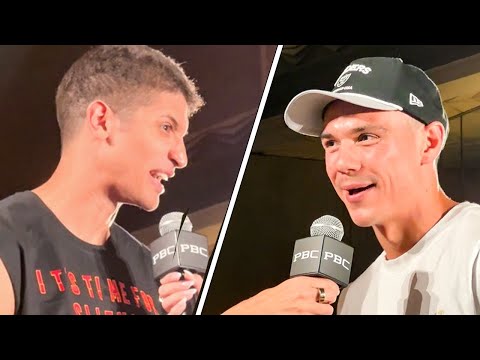 Tim Tszyu & Sebastian Fundora TRADE “WAR” WORDS • GRAND ARRIVAL | Fundora vs Tszyu 2