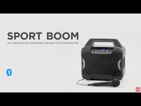 ION Audio Sport™ Boom - ALL-WEATHER RECHARGEABLE SPEAKER WITH MICROPHONE