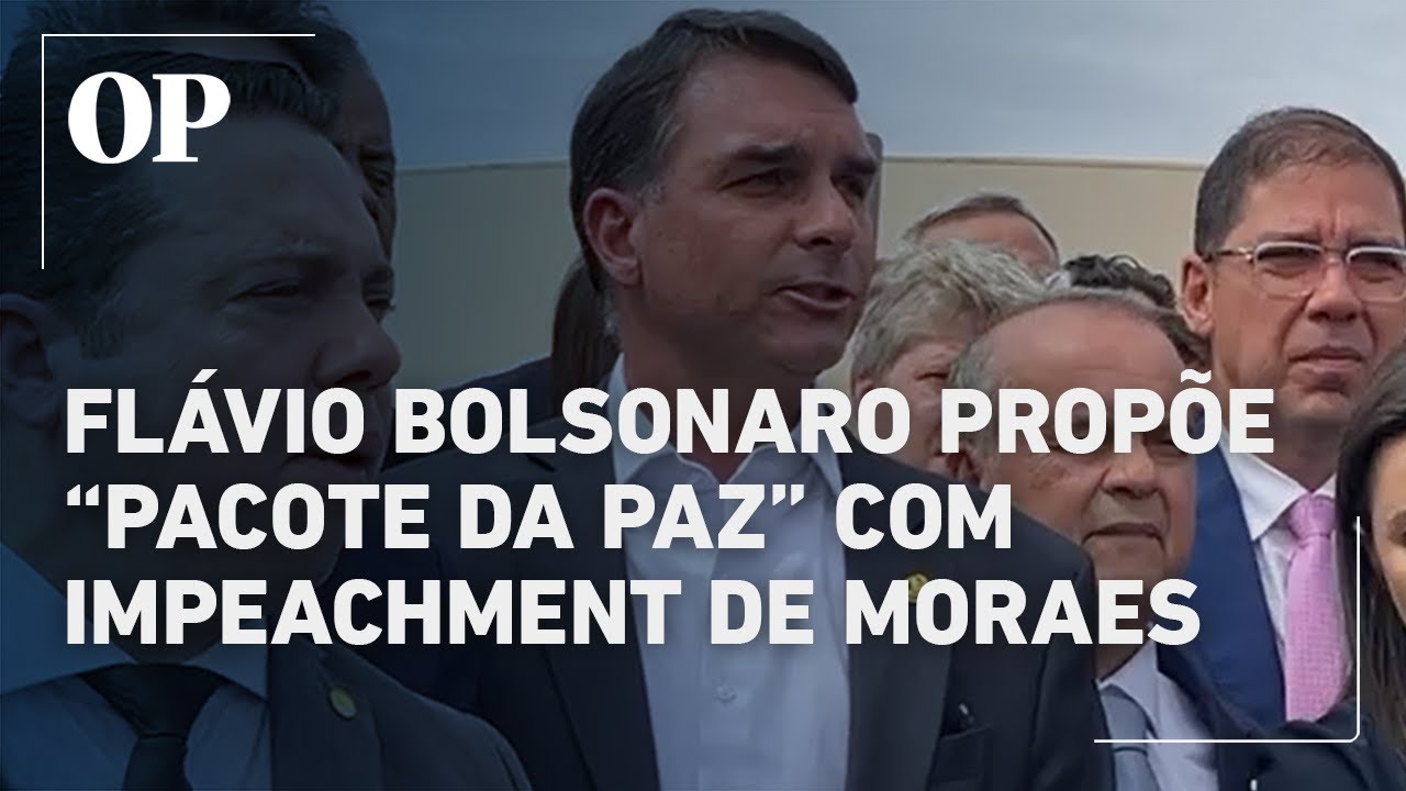 Flávio Bolsonaro propõe Pacote da Paz com Anistia e impeachment de Moraes confira na íntegra