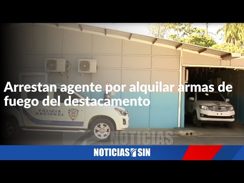 Arrestan agente por alquilar armas de fuego del destacamento