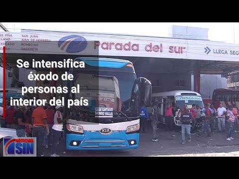 Se intensifica éxodo de personas al interior del país