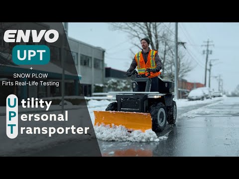 Envo UPT Electric Snow Plow Test | Can This EV Handle Winter Like a Pro | Proudly Canadian 🍁