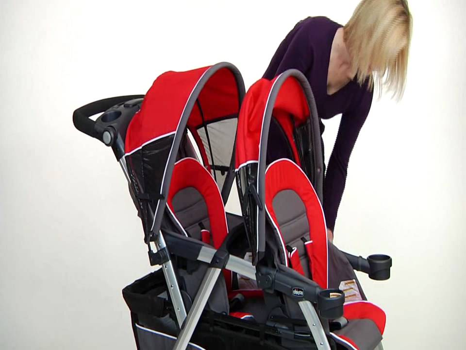 chicco double stroller with car seat