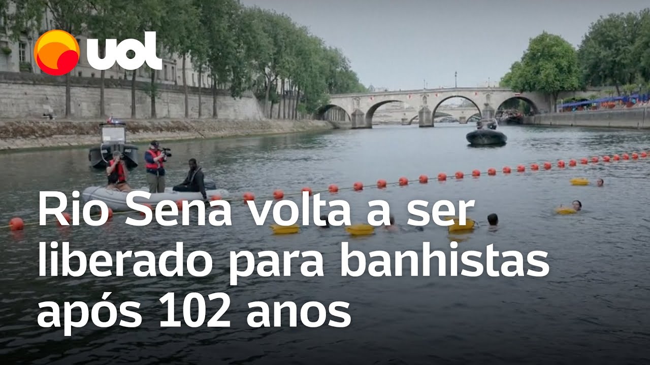 Rio Sena volta a ser liberado para banhistas após 102 anos proibido para mergulho veja vídeos