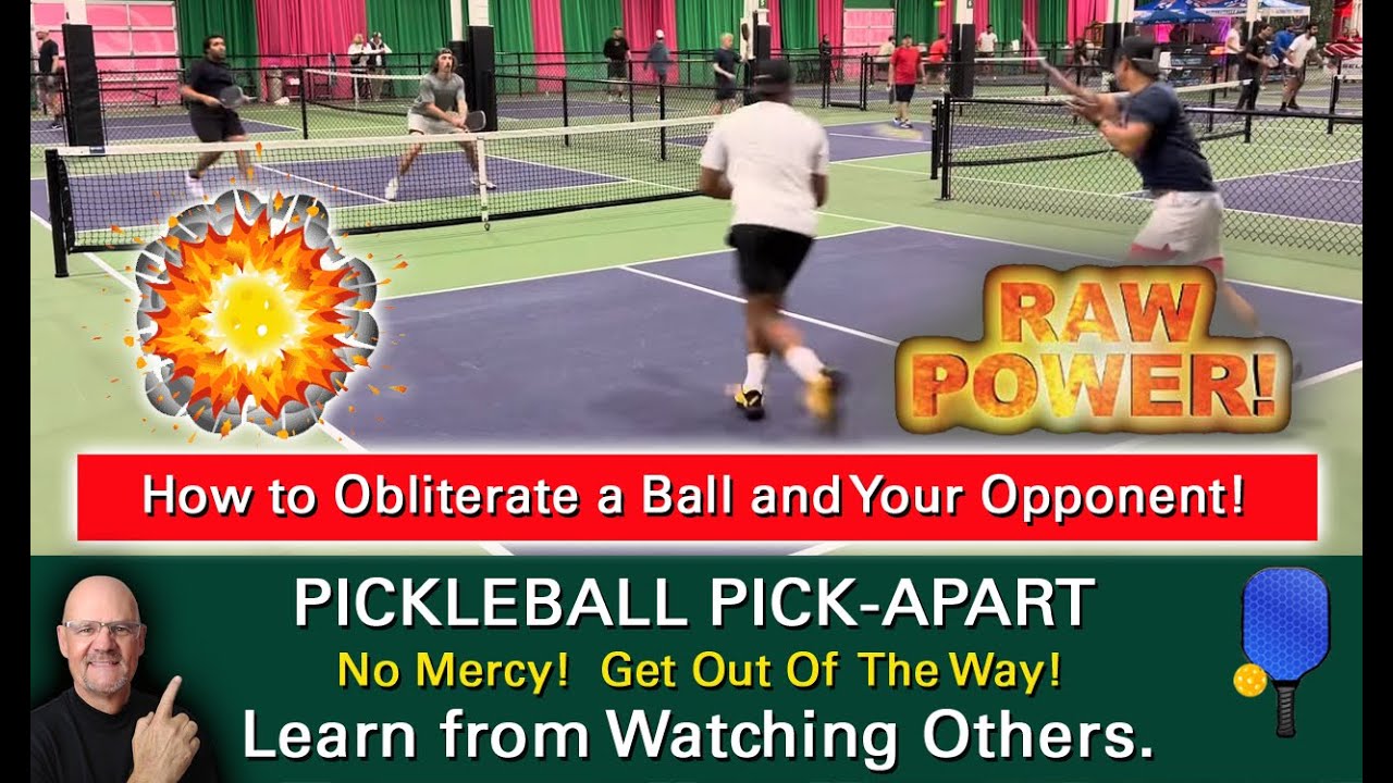 Pickleball! The Power Game Rules! No Time To Play Around! Learn By Watching Others!