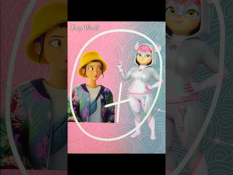 Zoey K-Pop Demon Hunters + Polymouse Miraculous mixing characters #kpopdemonhunters #ai #shortsart