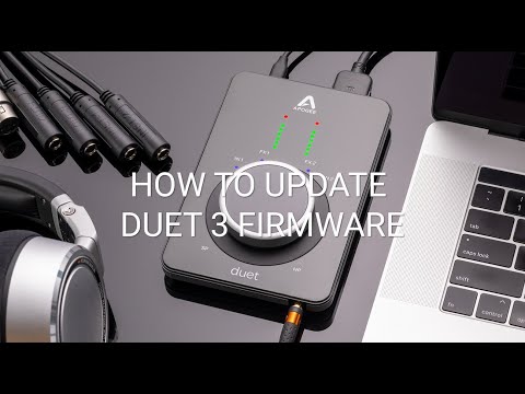 Updating Apogee Duet 3 Firmware