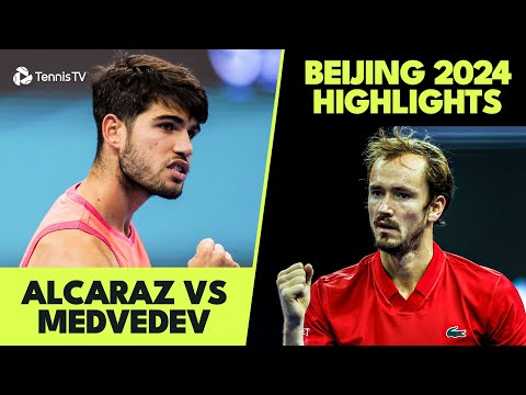 Carlos Alcaraz vs Daniil Medvedev Highlights | Beijing 2024