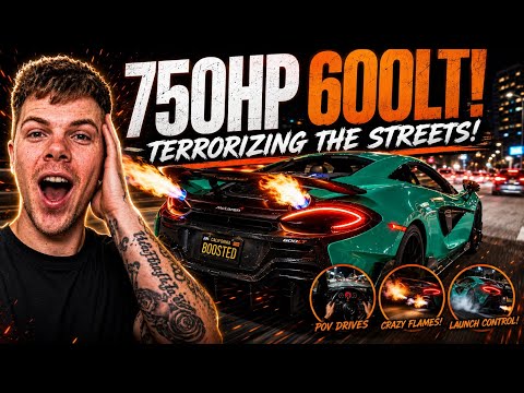 Street Driving a 750HP McLaren 600LT! (POV, Launches & Flames)