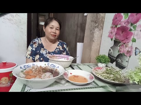 bánh canh nấu với thịt bằm , đơn giản mà ngon#monanngon #loanvlop8386