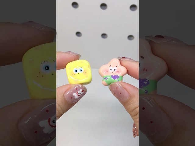 🧽⭐🧽Chalk DIY: Patrick Star & SpongeBob 🌊🧽 | So Simple & Fun #diy #creativeclayideas #toys