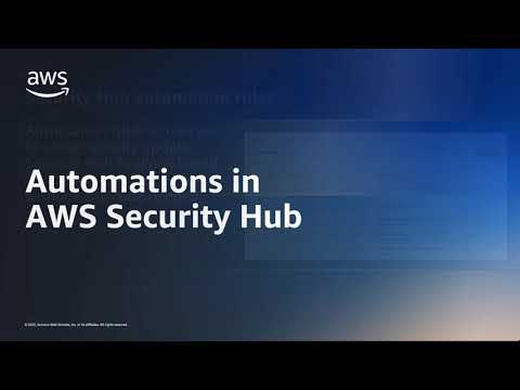 AWS Security Hub automation rules | Amazon Web Services