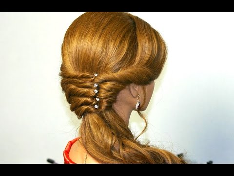 Hair bow tutorial. Hairstyles for long hair