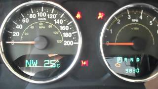 Resetting oil change light/message 2008-2012 Jeep Wrangler - YouTube
