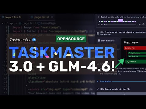 Taskmaster 3.0 + GLM-4.6 : This is the BETTER WAY to do SPEC-DRIVEN Development right now!
