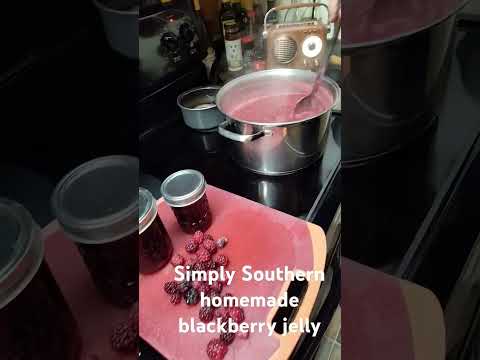 Simply Southern Homestead homemade blackberry jelly.