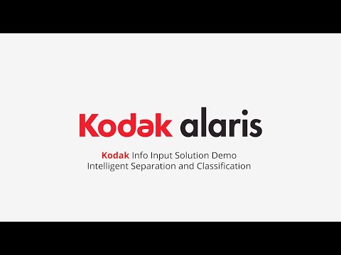 KODAK Info Input Solution Demo: Intelligent Separation and Classification Preview