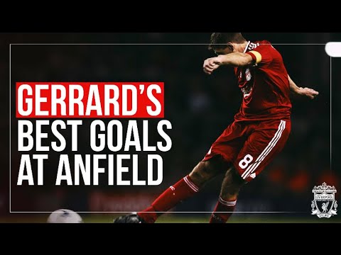 Steven Gerrard's BEST GOALS at Anfield | Long-range rockets, solo runs, free-kicks