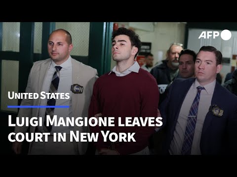 Accused killer of US insurance CEO leaves courthouse, supporters rally in his defense | AFP