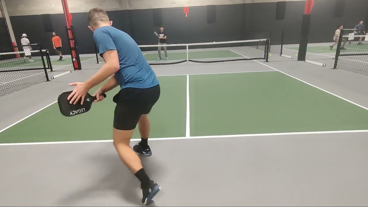 Professional Pickleball Works on a Variety of Backhand Drops