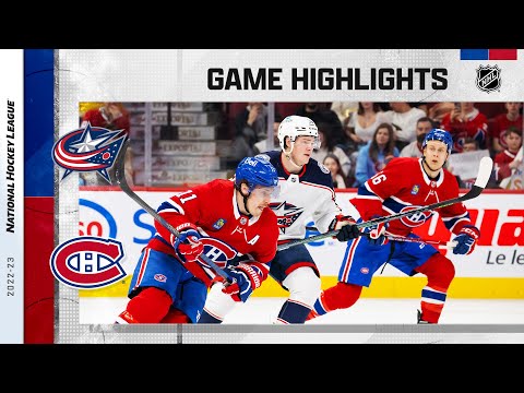 Blue Jackets @ Canadiens 3/25 | NHL Highlights 2023