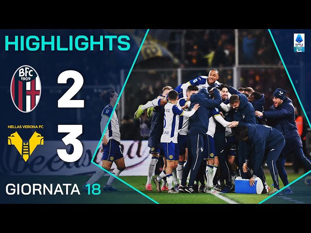 BOLOGNA-VERONA 2-3 | HIGHLIGHTS | 18ª GIORNATA | SERIE A ENILIVE 2024/25