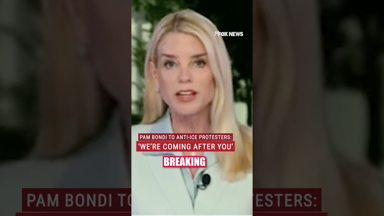 Pam Bondi announces major update in efforts to locate anti-ICE protester #shorts #ice #fbi #news #us