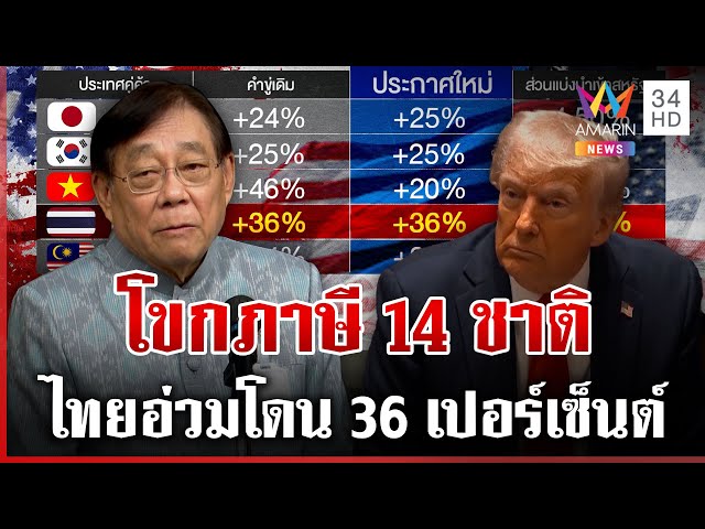 ไทยติดกลุ่มแรก "ทรัมป์" โขกภาษี ทีมไทยแลนด์เชื่อยังมีหวังเจรจา | ทุบโต๊ะข่าว | 08/07/68