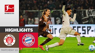 Magic Musiala leads to win! | St. Pauli — Bayern München 0-1 | Highlights | MD 10 – Bundesliga 24/25