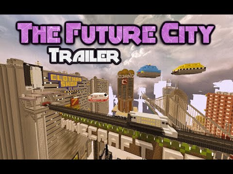 ✔️ The Biggest map EVER The Future City TRAILER no. 1 (Minecraft PE, Minecraft Java, Xbox, Switch)