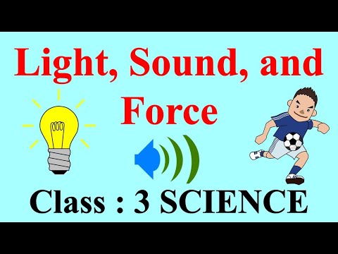 Light, Sound and Force || Class-3 SCIENCE || CBSE / NCERT