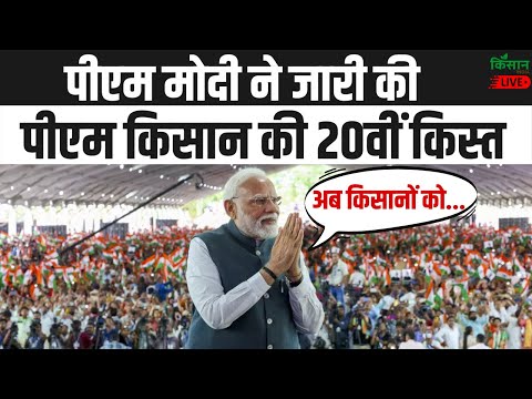 PM Modi On PM Kisan|  पीएम मोदी ने जारी की पीएम किसान की 20वीं किस्त | PM Modi Live
